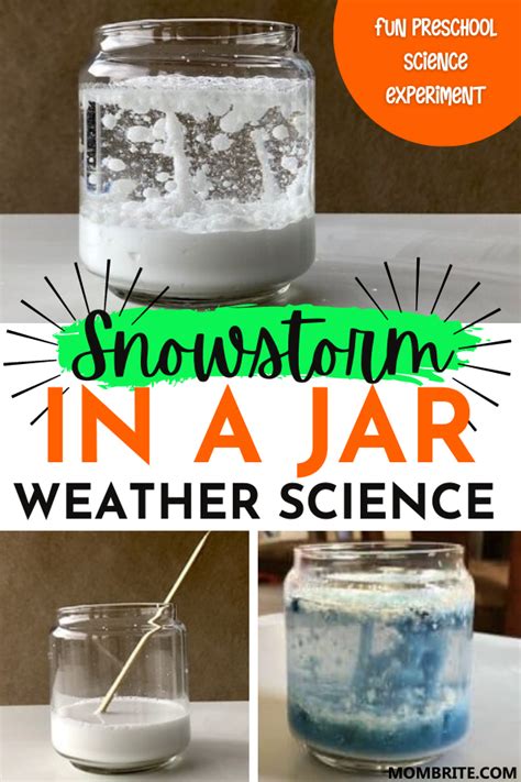 Snowstorm in a Jar Science Experiment | Winter activities for kids ...