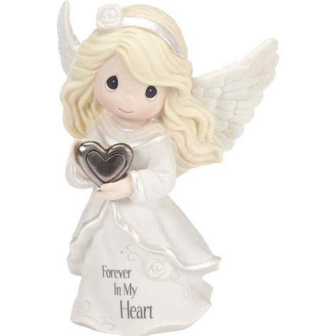 Precious Moments Forever In My Heart Memorial Angel Figurine #182012 ...