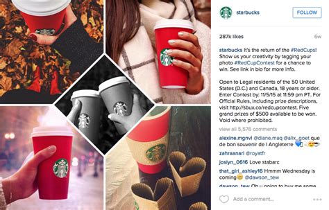 Best Social Media Campaigns: Starbucks: Red Cup Contest