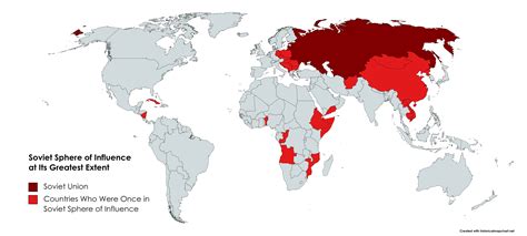 Soviet Sphere of Influence at Its Greatest Extent : MapPorn