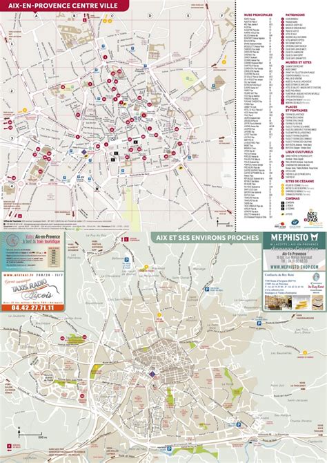 Aix-en-Provence tourist map