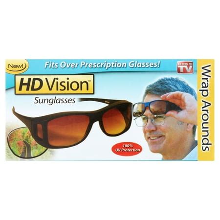 As Seen on TV HD Vision Wrap Around Sunglasses - Walmart.com