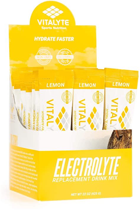 Vitalyte Electrolyte Powder Sports Drink Mix, 25 Single Serving Packets ...