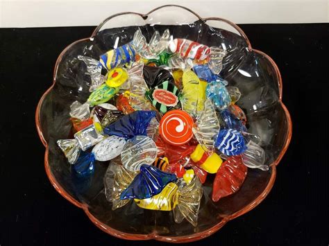 Lot # 294 - Variety of Colorful Glass Candy - Finding Treasures for a Cure