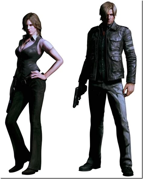 Resident Evil 6's Leon And Helena Pose For Character Art - Siliconera