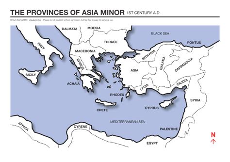 Asia Minor Map Bible | Images and Photos finder