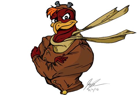 The Hokie Bird as Launchpad McQuack - Gobbler Country