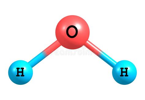 Water (H2O) Molecular Structure Isolated On White Stock Illustration - Image: 42130354