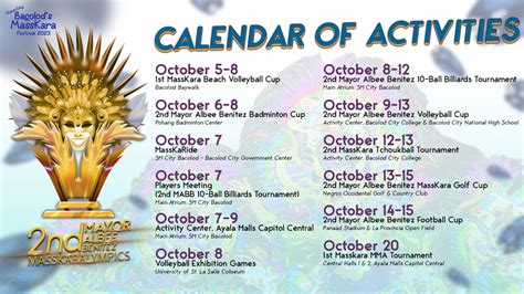 The MassKara Festival 2023: Schedule of Activities this Year