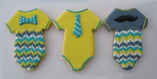 chevron patterned baby boy onesies | Sarah Godlove | Flickr