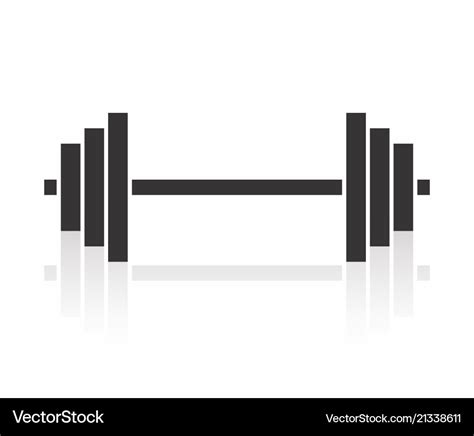 Barbell Royalty Free Vector Image - VectorStock