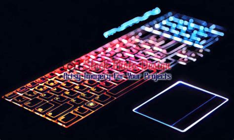 Colorful Illuminated Keyboard 5 - Stockphotodesign.com Imagery