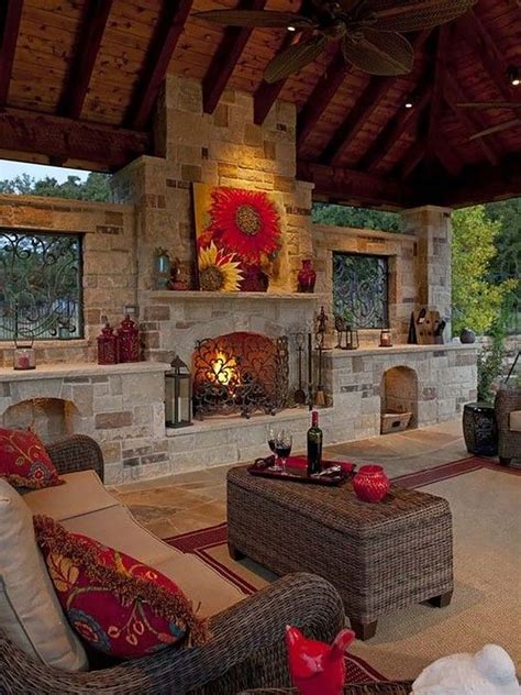 53 Most amazing outdoor fireplace designs ever