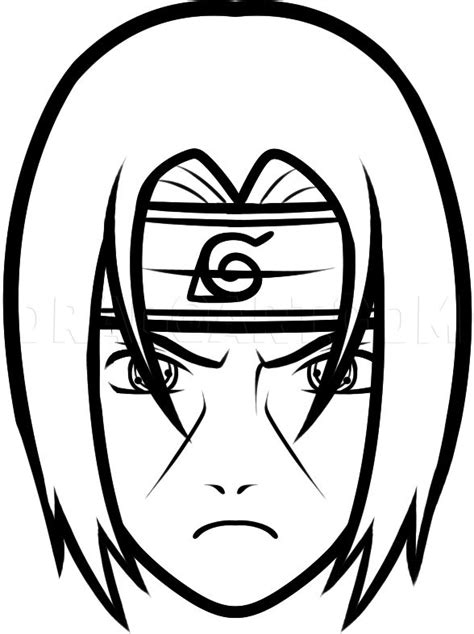 Easy Itachi Drawing ~ Itachi Draw Step Uchiha Drawing Naruto Anime Tutorial | Carisca Wallpaper