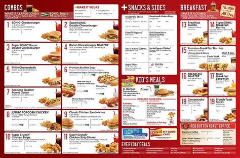 Sonic Drive-in Menu, Menu for Sonic Drive-in, Edgewater, Anne Arundel ...