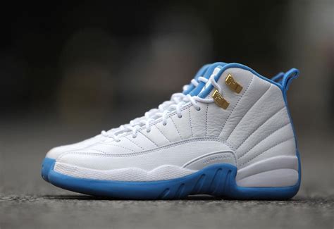 Air Jordan 12 GS White Metallic Gold University Blue - Sneaker Bar Detroit