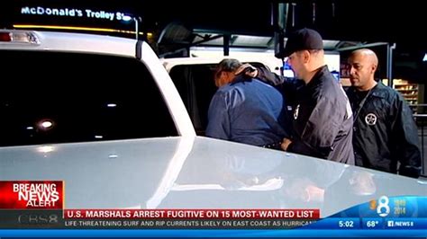 U.S. Marshals arrest fugitive on Most Wanted list | cbs8.com