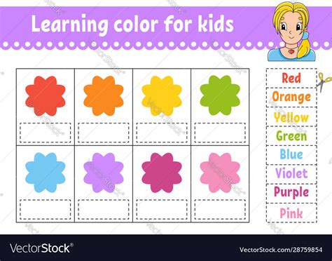 Learning color for kids education developing Vector Image