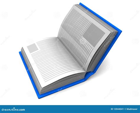 Half open book stock illustration. Illustration of page - 12044041