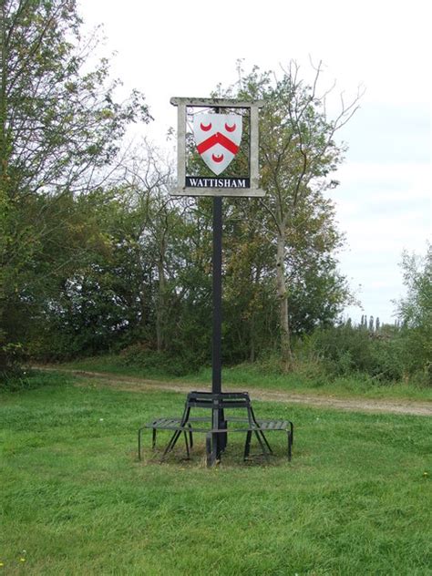 Wattisham Village Sign © Keith Evans :: Geograph Britain and Ireland