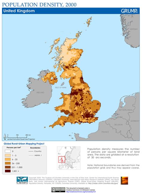 United Kingdom: Population Density, 2000 | Population densit… | Flickr