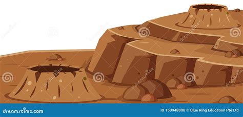 A surface of mars stock vector. Illustration of cosmos - 150948808