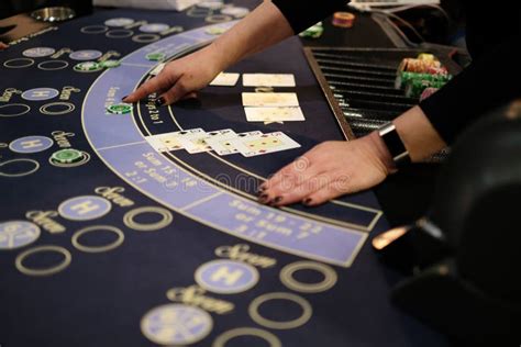 Dealer in a Blackjack Casino Game Stock Photo - Image of black, gold ...