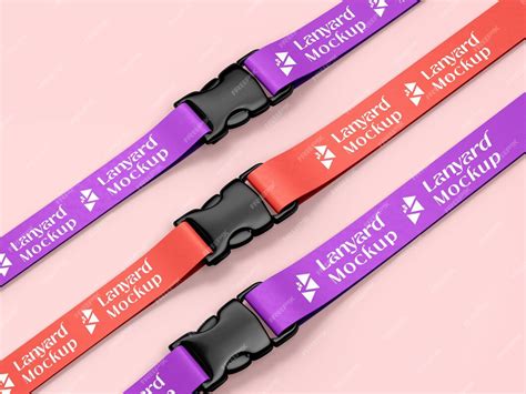 Premium PSD | Lanyard Id Card Ribbon Mockup