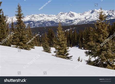 Winter At Vail Pass, Colorado - Scenic View Of The Rocky Mountains. Stock Photo 270491027 ...