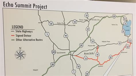 Construction of Echo Summit bridge will close portion of Hwy. 50 for two weeks in mid-October ...