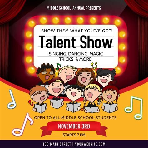 School Talent Show Poster