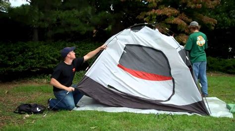 How to set up a 4 man tent - YouTube