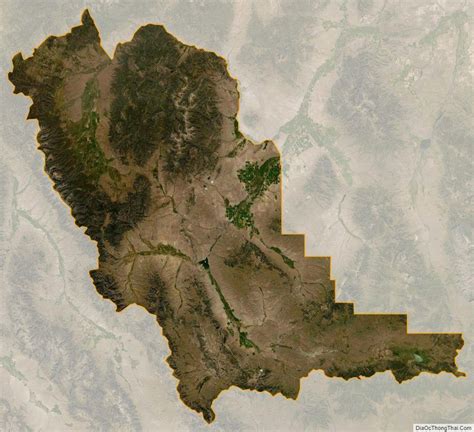 Satellite map of Beaverhead County, Montana | Satellite maps, Montana ...