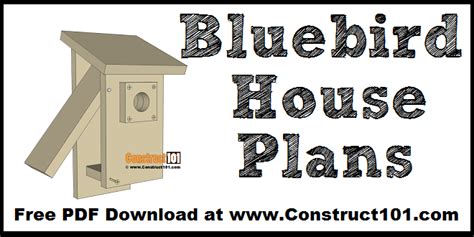 Bird House Plans | Free PDF Download - Construct101