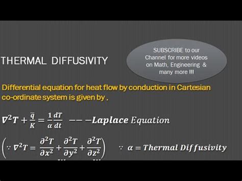 Thermal Diffusivity Heat Equation - Tessshebaylo