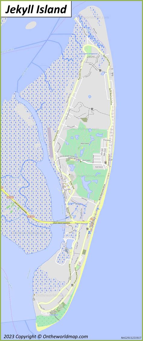 Jekyll Island Map | Georgia, U.S. | Detailed Maps of Jekyll Island