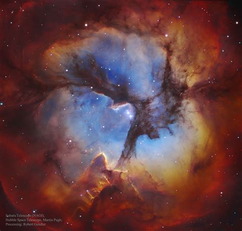 APOD: 2015 October 11 - In the Center of the Trifid Nebula