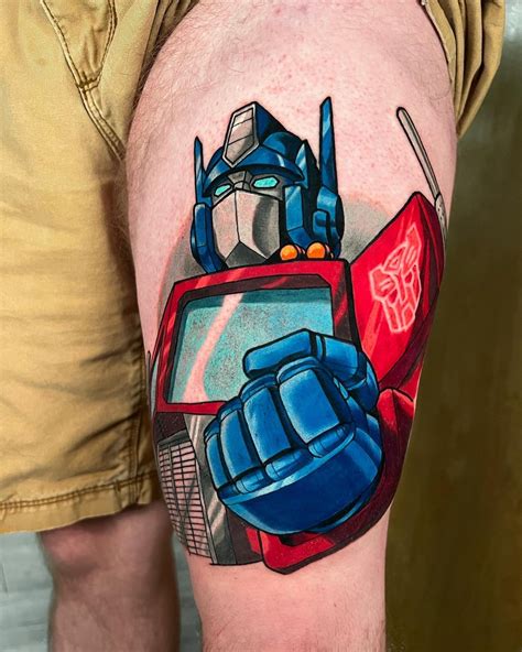 Optimus Prime Logo Tattoo