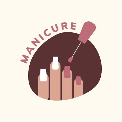 Logotipo de salão de manicure e pedicure | Vetor Grátis