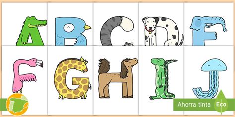 Letras del abecedario con animales (teacher made)