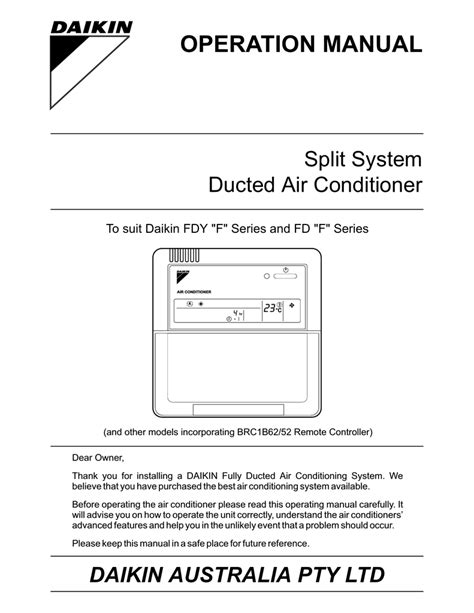 5 Images Daikin Ducted Air Conditioner Instruction Manual And Review ...