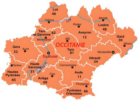 Décrypter 95+ imagen carte occitanie départements - fr.thptnganamst.edu.vn