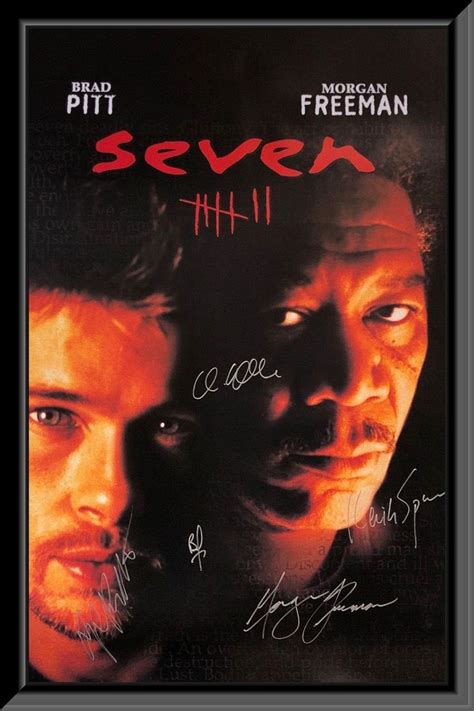 Seven Cast Signed Movie Poster - Etsy