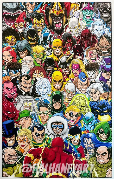 Flash Rogues Gallery 11x17 Fine Art Print - Etsy | Marvel art, Dc ...