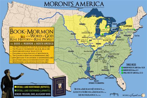 Huge Moroni’s America Travel Map | Book of Mormon Evidence Bookstore