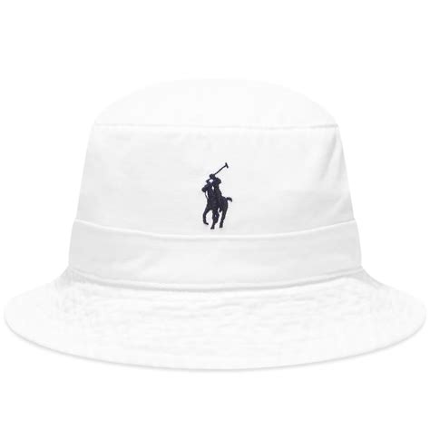 Polo Ralph Lauren Bucket Hat White | END. (NZ)