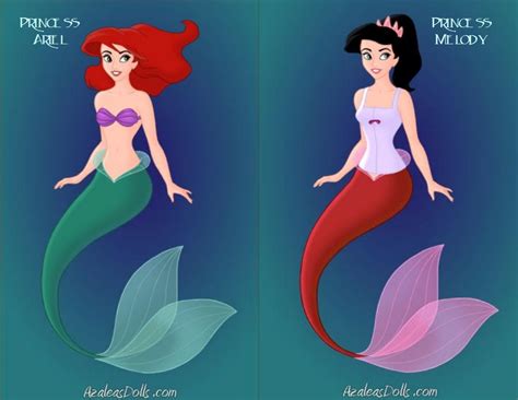 Ariel and Melody by KendraKickz0220 on DeviantArt