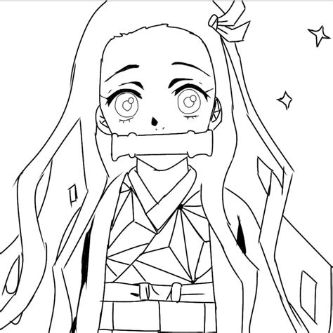 Nezuko Coloring Pages - Free Printable Coloring Pages for Kids