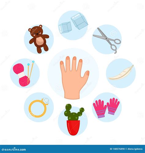 5 sense organs. Touch stock vector. Illustration of health - 148576898