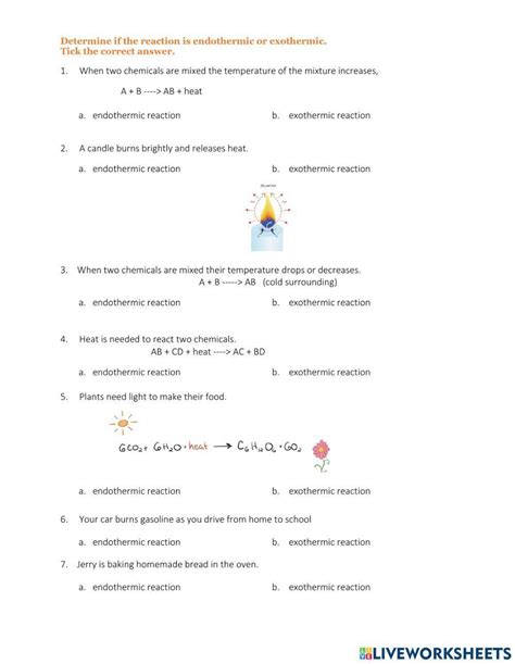 Free exothermic vs endothermic worksheet, Download Free exothermic vs endothermic worksheet png ...